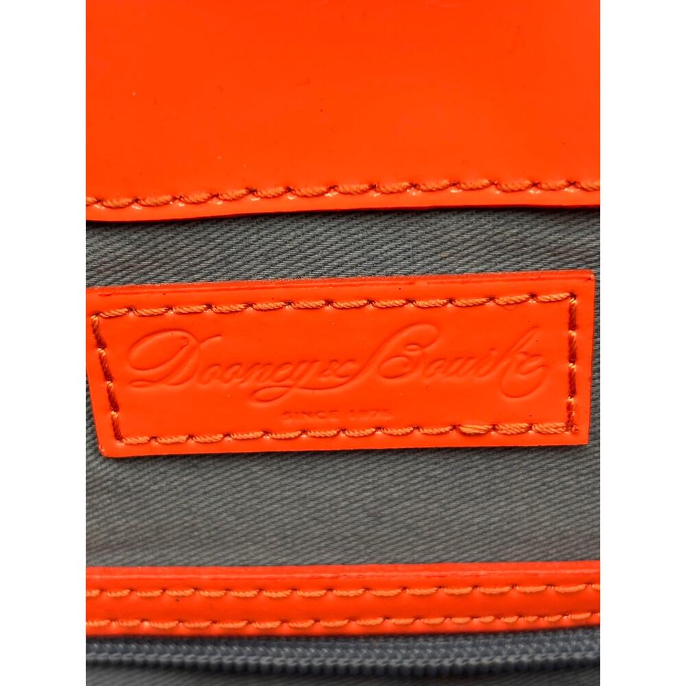 Dooney & Bourke Melon Orange Patent Leather Tote AS IS #79777 - Picture 11 of 14